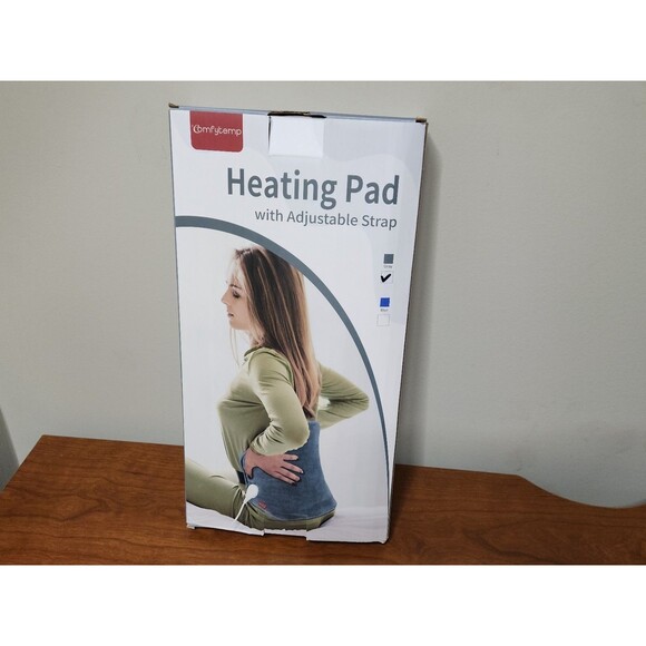 Comfytemp Electric Heated Wrap Heating Pad For Back Pain Relief 15" X 17" Gray - Picture 1 of 12